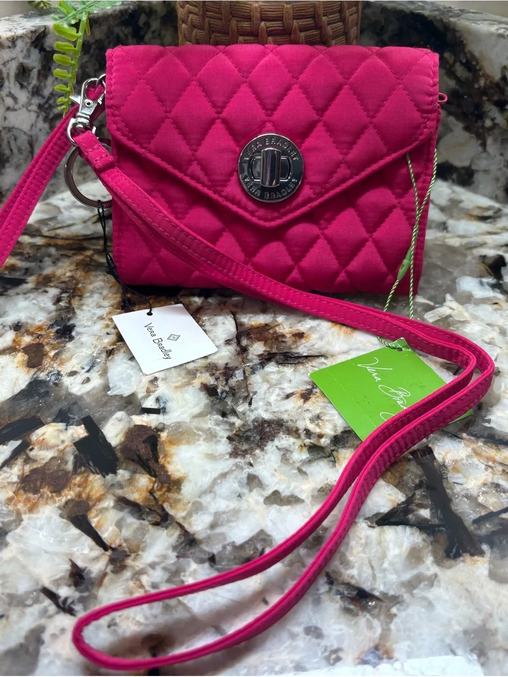 Vera Bradley compact quilted